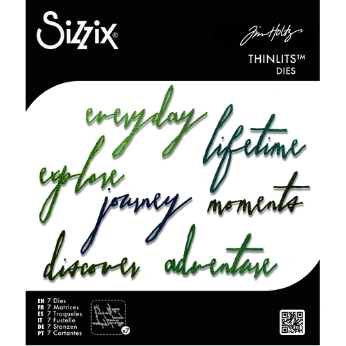 Sizzix Thinlits Die Handwritten Journey by Tim Holtz