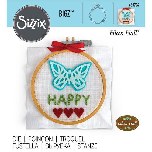 Sizzix Bigz Die Embroidery Hoop by Eileen Hull