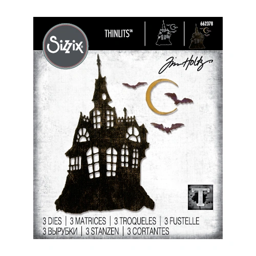 Sizzix Thinlits Die Set 3PK Haunted House by Tim Holtz
