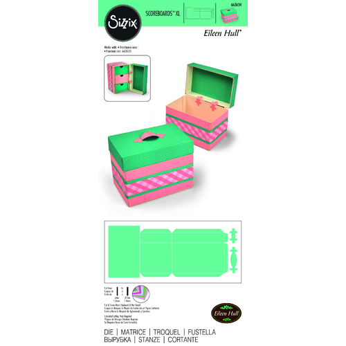 Sizzix ScoreBoards XL Die - Box, Treasure by Eileen Hull