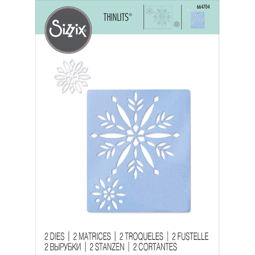 Sizzix Cut-Out Snowflakes Thinlits Die Set