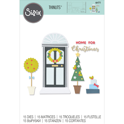 Sizzix Home for Christmas Thinlits Die Set