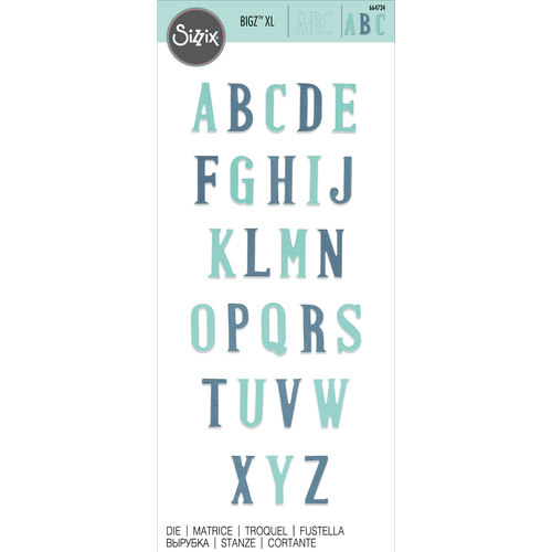 Sizzix Nostalgic Alphabet Bigz XL Die