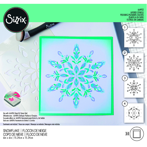 Sizzix Snowflake Layered Stencils