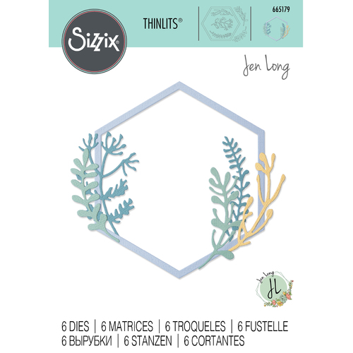 Sizzix Botanical Frame Thinlits Die Set by Jen Long