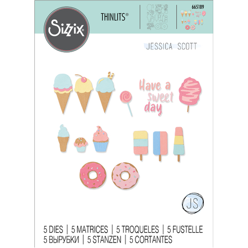 Sizzix Sweet Treats Thinlits Die Set by Jessica Scott