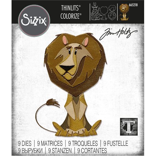 Sizzix Thinlits Die Set 9PK Harrison Colorize by Tim Holtz