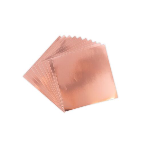 Sizzix Surfacez 6x6" Aluminium Metal Sheets Rose Gold