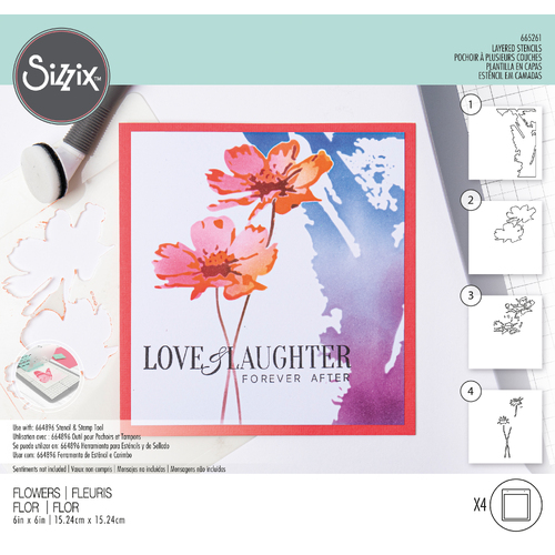 Sizzix Flowers Layered Stencils