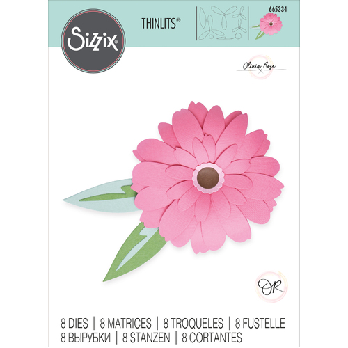 Sizzix Gerbera Flower Thinlits Die Set