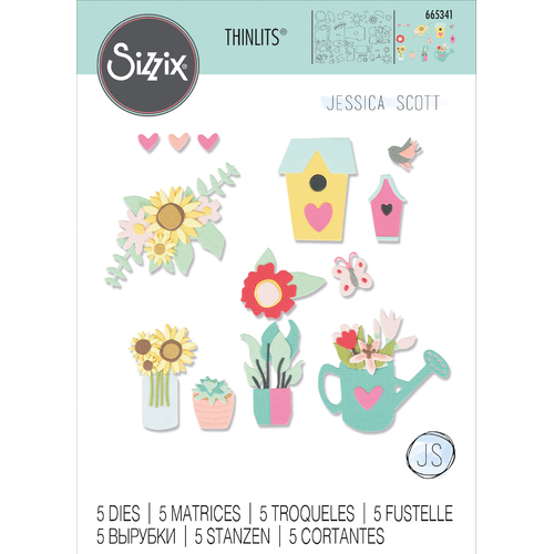 Sizzix Floral Garden Thinlits Die Set 