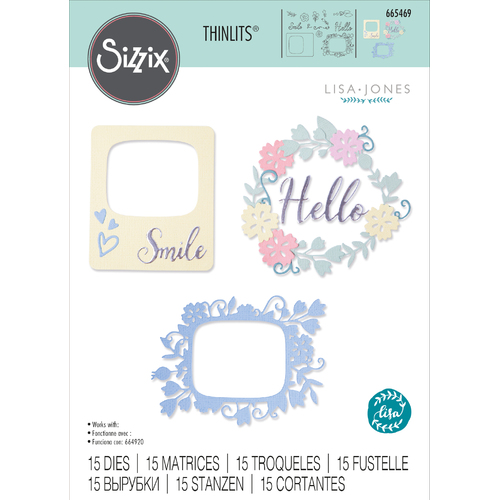 Sizzix Rounded Picture Frames Thinlits Die Set