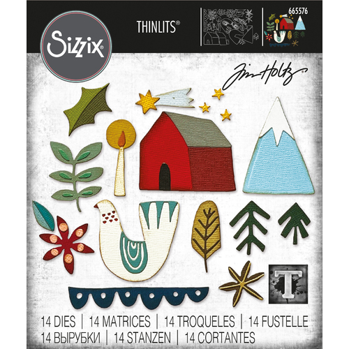 Tim Holtz Funky Nordic Thinlits Die Set