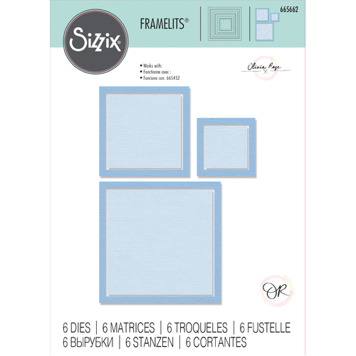 Sizzix Square Frames Framelits Die Set