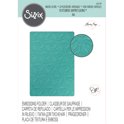 Sizzix Ornamental Pattern Multi-Level Textured Impressions Embossing Folder