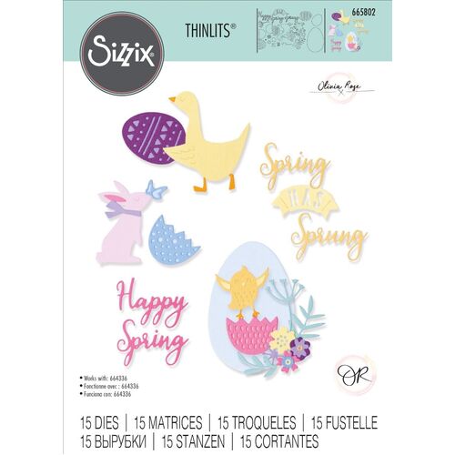 Sizzix Spring Has Sprung Thinlits Die Set