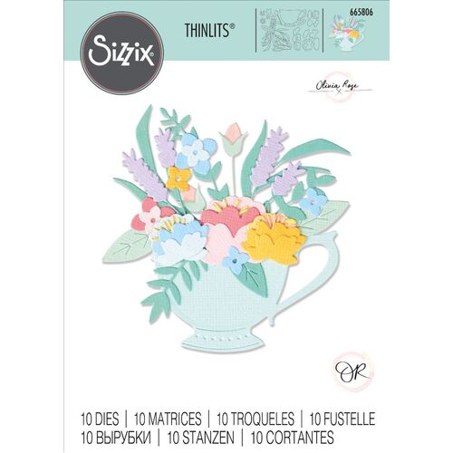 Sizzix Tea Time Thinlits Die Set