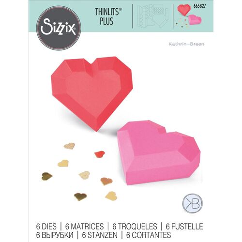 Sizzix Geo Heart Box Thinlits Plus Dies