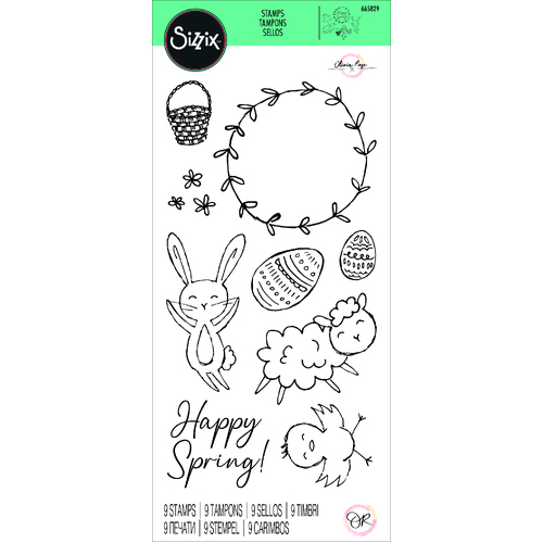 Sizzix Spring Essentials Clear Stamps Set