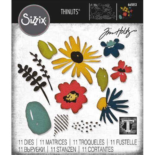 Tim Holtz Modern Floristry Thinlits Die Set