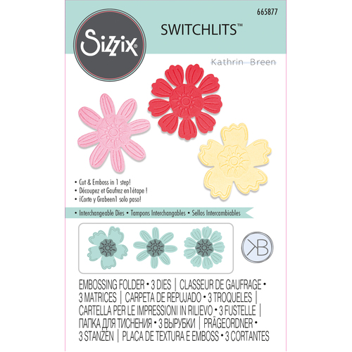 Sizzix Detailed Blooms Switchlits Embossing Folder