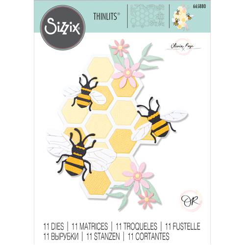 Sizzix Bee Hive Thinlits Die Set