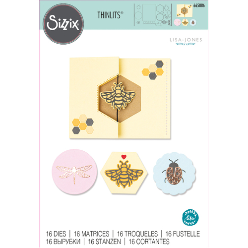 Sizzix Summer Spinner Card Thinlits Die Set