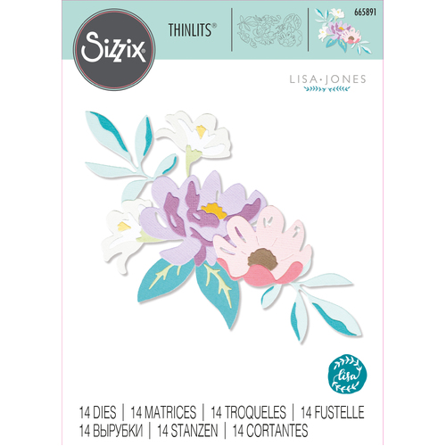 Sizzix Layered Summer Flowers Thinlits Die Set