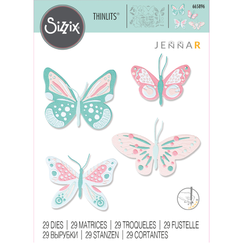 Sizzix Patterned Butterflies Thinlits Die Set