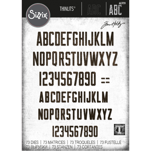 Tim Holtz Alphanumeric Theory Thinlits Die Set