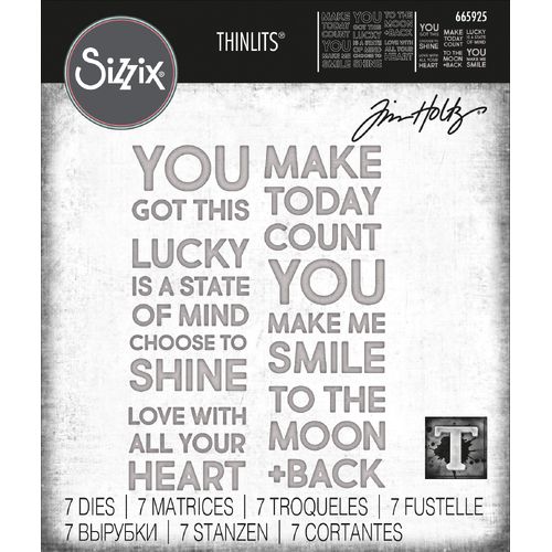 Tim Holtz Bold Text #2 Thinlits Die Set