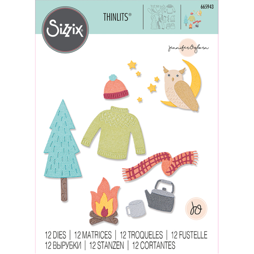 Sizzix Cozy Woodland Thinlits Die Set