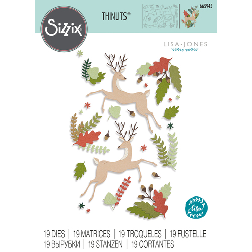 Sizzix Delightful Deer Thinlits Die Set
