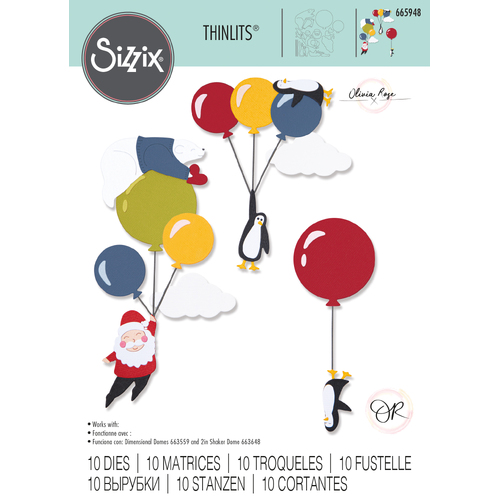 Sizzix Festive Sky Party Thinlits Die Set