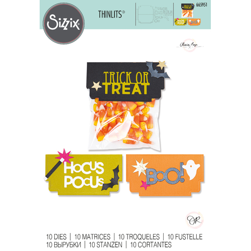 Sizzix Halloween Toppers Thinlits Die Set