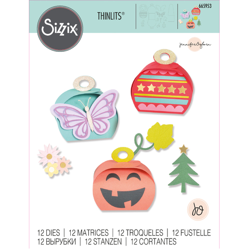 Sizzix Holiday Gift Boxes Thinlits Die Set
