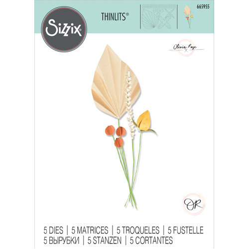 Sizzix Ornamental Stems Thinlits Die Set