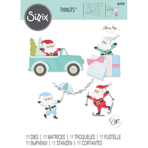 Sizzix Santa Activities Thinlits Die Set