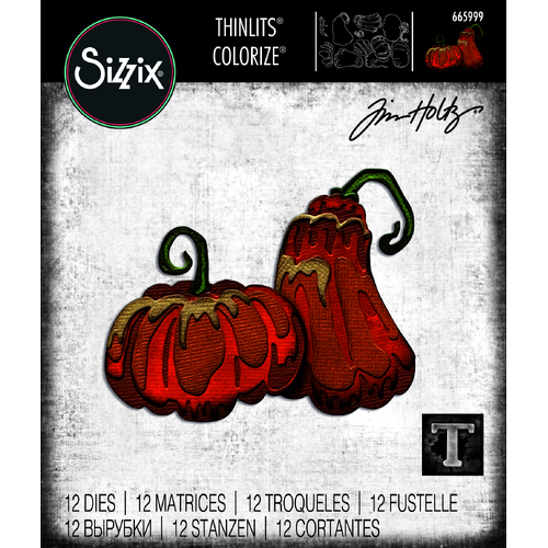 Tim Holtz Pumpkin Duo Colorize Thinlits Die Set