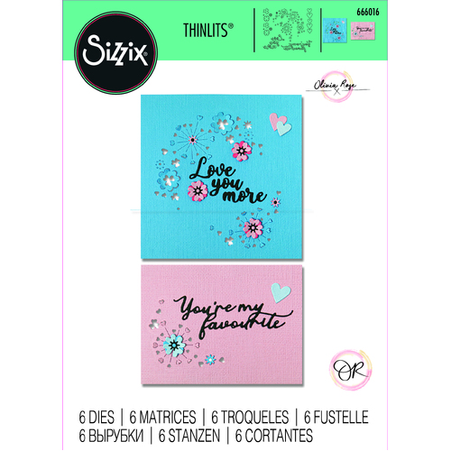 Sizzix Cut-Pop Valentine Thinlits Die Set