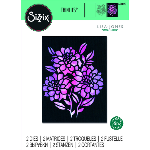 Sizzix Negative Florals Thinlits Die Set