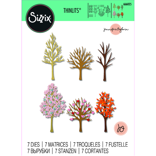 Sizzix Seasonal Trees Thinlits Die Set