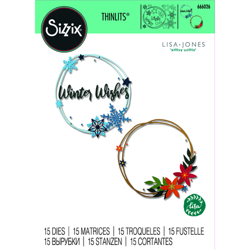 Sizzix Winter Wreath Thinlits Die Set