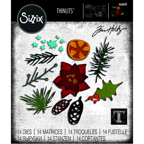 Tim Holtz Modern Festive Thinlits Die Set