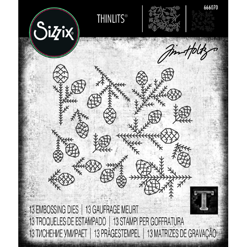 Tim Holtz Pine Patterns Thinlits Die Set