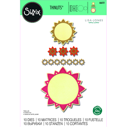 Sizzix Geo Frames & Borders Thinlits Die Set