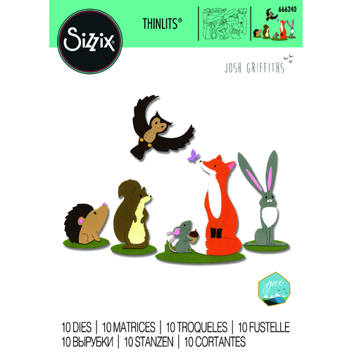 Sizzix Forest Animals #1 Thinlits Die Set
