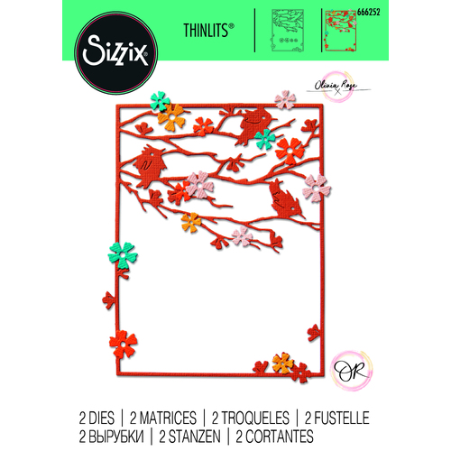 Sizzix Thinlits Die Set 2PK Woodland Cardfront by Olivia Rose