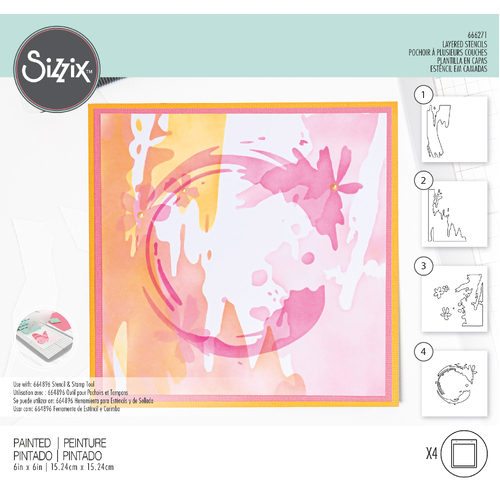 Sizzix Painted Layered Stencils