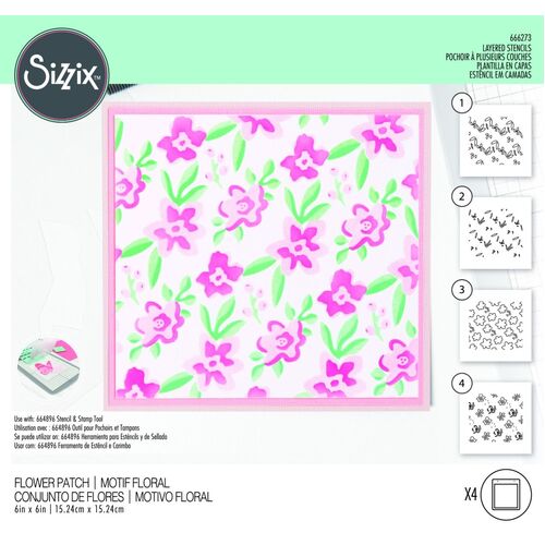 Sizzix Flower Patch Layered Stencils